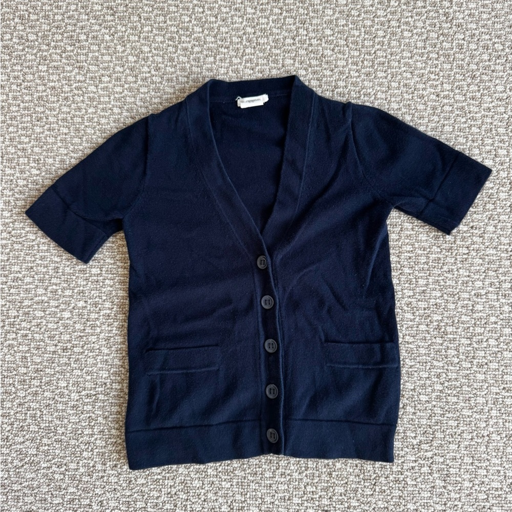 Crewcuts Navy Blue Short Sleeve Cardigan